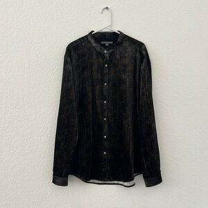 John Varvatos Velour Dress Shirt
